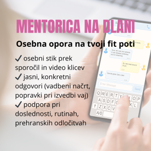 mentorica na dlani - osebna opora na tvoji fit poti