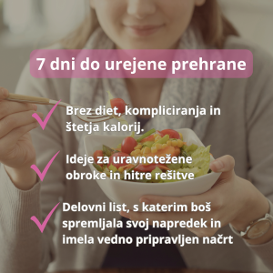 7 dni do bolj urejene prehrane